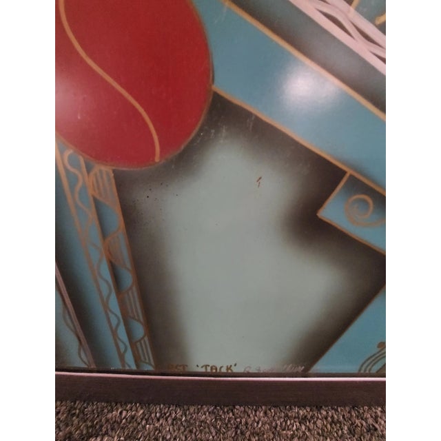 1989 "Jack" R. Scott Thune Oil Painting on Metal, Framed For Sale - Image 4 of 10