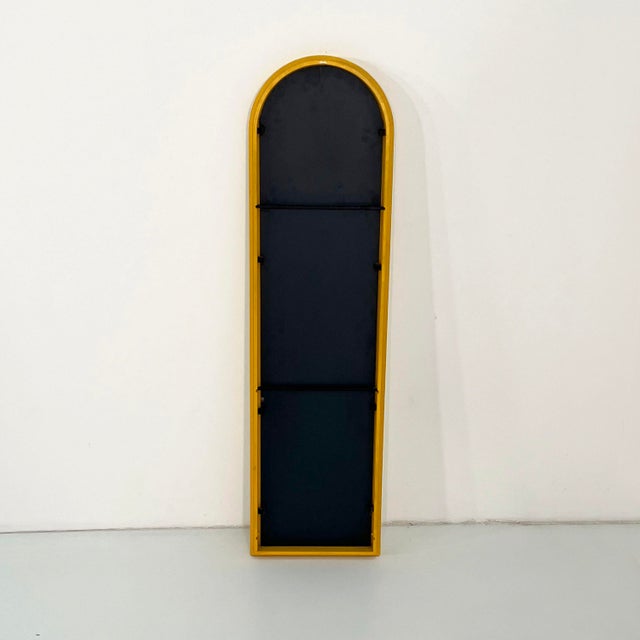 Yellow Frame Mirror by Anna Castelli Ferrieri for Kartell, 1980s, in Good conditions. Designed 1980 to 1989 This piece has...