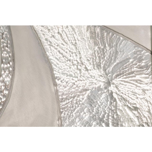 Mid-Century Modern Greg Clark – Silver Swirls, Mid-Century Modern Wall Sculpture Mixed-Metal Art For Sale - Image 3 of 7