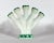 18th-Century Creamware Flower Finger or Quintell Vase With Green Molded Leaves For Sale - Image 10 of 10