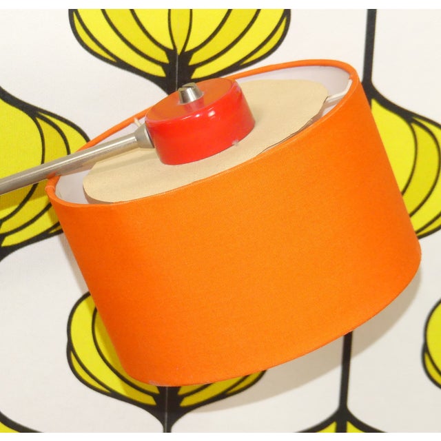 Orange Red Table Lamp, 1970s For Sale - Image 13 of 14