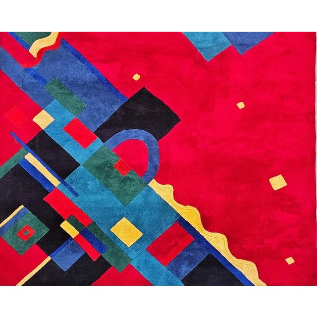 Vintage Italian Rug, 1990s For Sale - Image 3 of 11