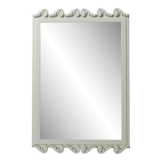 Fleur Home Garden District Laurel Rectangle Mirror in Useful Gray, 30x40 For Sale