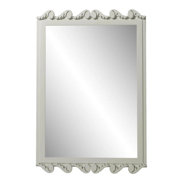 Fleur Home Garden District Laurel Rectangle Mirror in Useful Gray, 30x40 For Sale