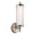 Thomas O'Brien for Visual Comfort Signature Merchant Single Bath Light in Polished Nickel with White Glass For Sale