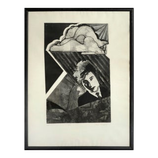 Bob Dylan, 1960s Pop Art Portrait, a/P Etching by Marc Foster Grant For Sale