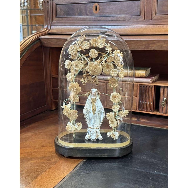 Late 19th Century Napoleon III Virgin Under a Glass Dome For Sale - Image 8 of 8