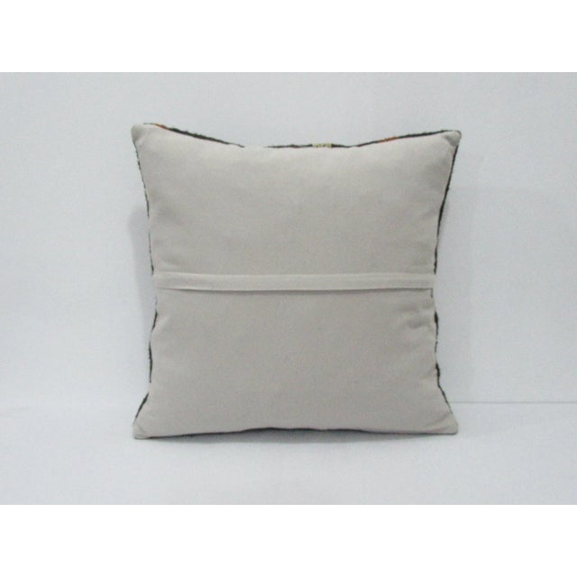 Traditional Brown Goat Hair Kilim Pillow For Sale - Image 3 of 4