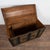 Folk Art Original Green Painted Swedish Dome Top Trunk Dated 1853 For Sale - Image 3 of 13
