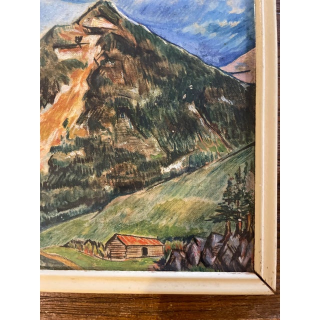 Set of 3 Original Paintings of Rocky Mountain Landscape Scenes Mountains and Mines by Artist Bahngrell For Sale - Image 10 of 13