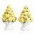 Vintage Italian Majolica Lemon Topiary Centerpieces - A Pair For Sale