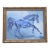 Horse Expressionism Impressionism English Traditional Blue Landscape Original Oil Painting by Cleo Plowden For Sale