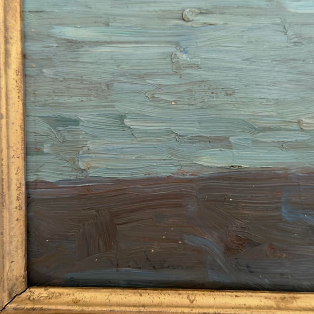 Celadon Italian Oil on Board View of Venice, 19th Century For Sale - Image 8 of 9