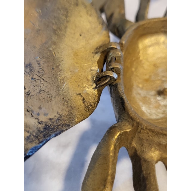 Articulate Brass Crab Catchall For Sale - Image 10 of 13