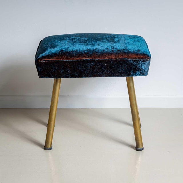 Metal Pair of Vintage Stools, Italy Mid-20th Century For Sale - Image 7 of 12