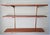 This marvelous set of 3 open shelves are created in gorgeous hardwood planks with rounded edges that has been stained a...