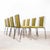 Olive Green Upholstered Chrome Framed Stacking Dining Chairs, 1980s, Set of 8 For Sale - Image 4 of 12