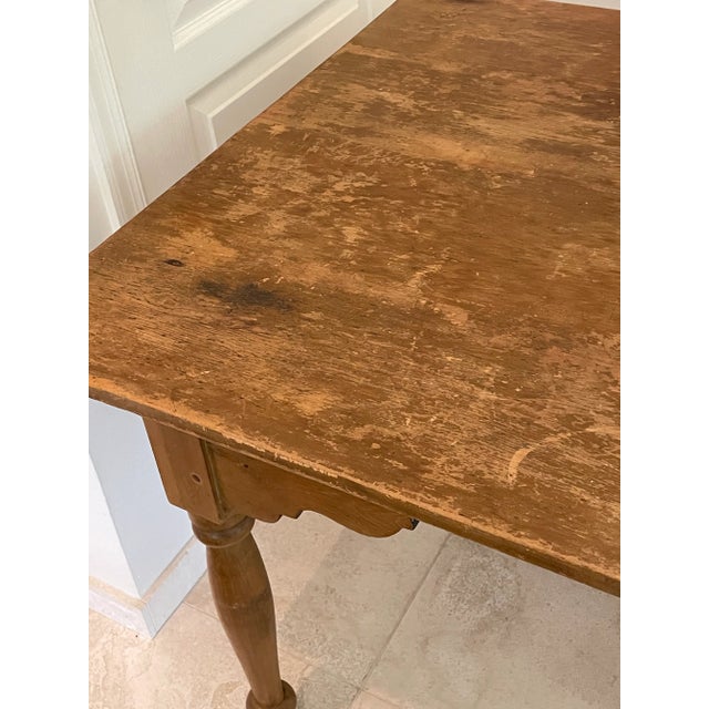 Antique Pine Farm Table For Sale - Image 12 of 13
