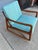 Sky Blue 1960s Ole Wanscher Danish Teak Rocke for France and Sons For Sale - Image 8 of 11