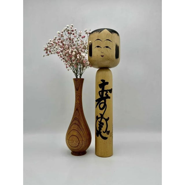 Vintage Kokeshi Figurine by Sato Fumio, 1960s For Sale - Image 3 of 9