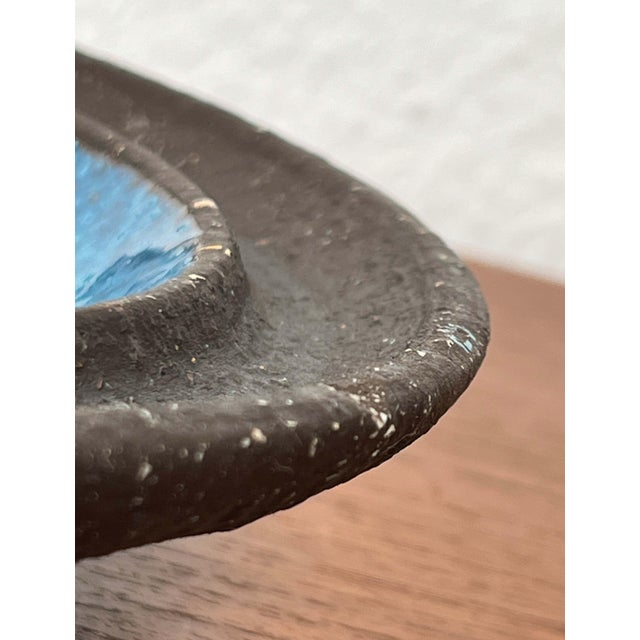 Ceramic Mid-Century Modern Danish Studio Pottery Bowl Ulrik Lundbergh Ebeltoft, Denmark, 1960s For Sale - Image 7 of 13