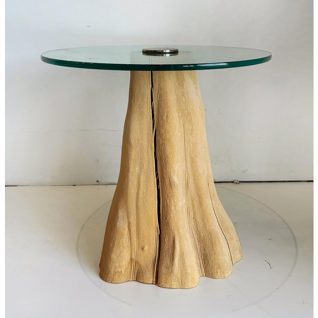 Contemporary Organic Post-Modern Wooden Steven Chase Side Tables, Pair For Sale - Image 3 of 5