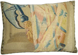 17th Century Antique Brussels Tapestry Pillow