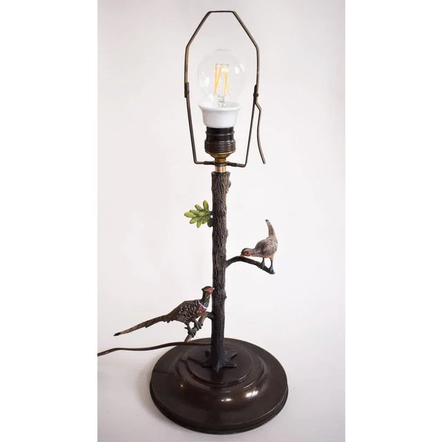 Viennese Bronze Table Lamp For Sale - Image 4 of 9
