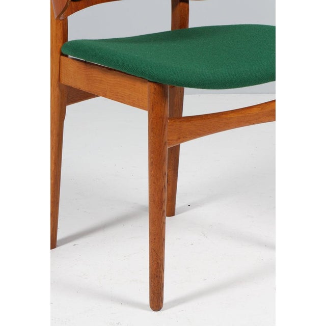 Hans Olsen Danish Model 107 Armchair in Oak Frame from Hans Olsen, 1960s For Sale - Image 4 of 8