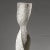 White Stone Tall Floor Vase - Column Series in Bio Concrete For Sale - Image 4 of 14