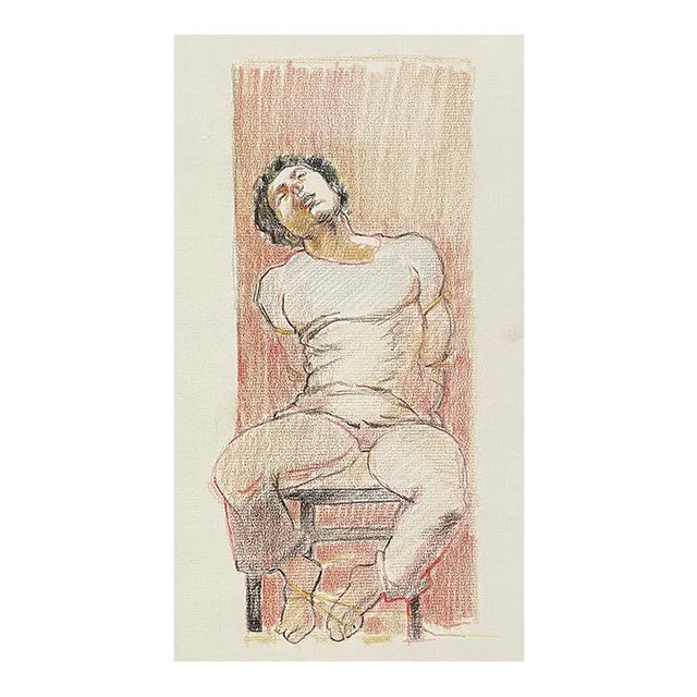 1990s Neil Meitzler Bound Dancer Drawing For Sale