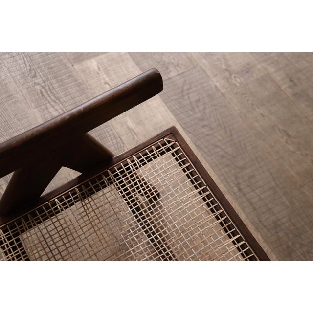 Lounge Chairs PJ-SI-29-A in Teak and Cane by Pierre Jeanneret, 1950s Set of 2 For Sale - Image 6 of 18
