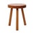 Rustic Vintage Wooden Three-Legged Stool, Milking Stool, Rustic Style, 1960s For Sale - Image 3 of 15