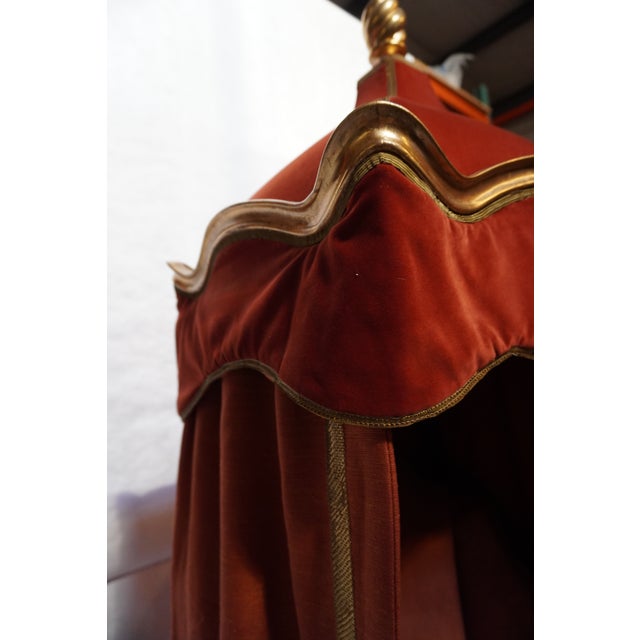 Late 20th Century Pair of Tall Baldachin Wingback King Chairs For Sale - Image 13 of 18