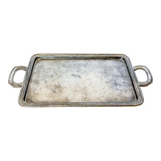 Italian Pewter Luxury Vanity Tray by Labrazel For Sale