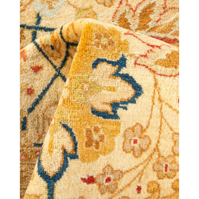 Textile Mogul, One-of-a-Kind Hand-Knotted Area Rug in Ivory, 4' 8" x 7' 4" For Sale - Image 7 of 8