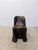 Hand-painted draped fiberglas chair by unknown artist, circa 1990s.