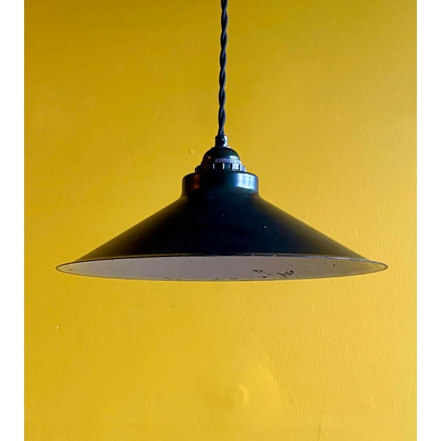 1970s Danish Black Pendant Lamp by E. S. Horn For Sale In New York - Image 6 of 8