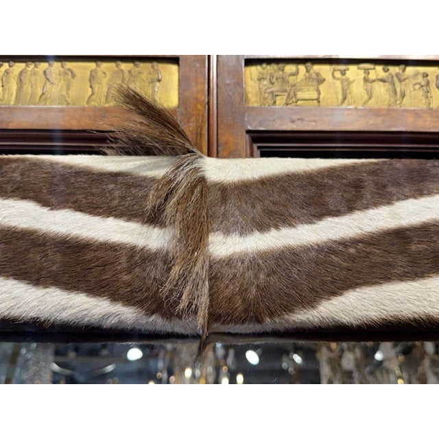 Zebra Hide Mirror For Sale - Image 4 of 6