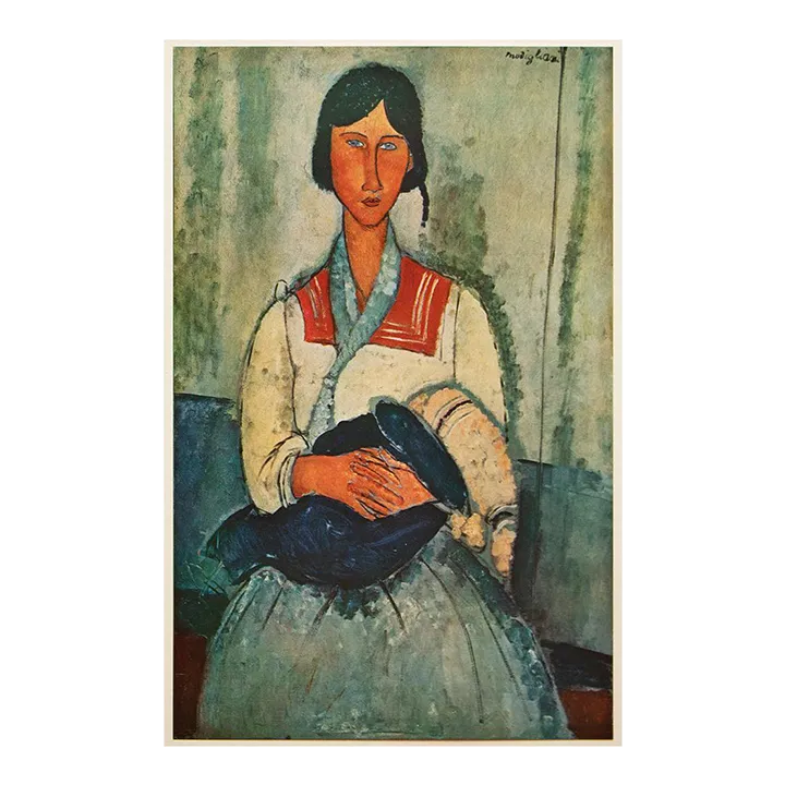 モディリアーニ　リトグラフ　GYPSY WOMAN WITH A BABY モディリアーニ リトグラフ GYPSY WOMAN WITH A BABY - メルカリ