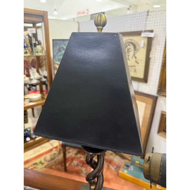 1990s Double Twist (Or Helix) Sculptural Table Lamps 27in Tall - a Pair For Sale - Image 4 of 6