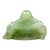 Chinese Carved Green Jade Maitreya Laughing Buddha Figure For Sale - Image 10 of 15