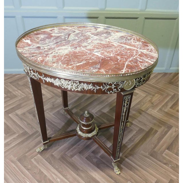 French Empire Style Oval Centre Table An amazing piece, the table is made in walnut it is a large Oval, the table top is...