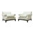 Pair of A. Rudin 619 Modern Ebonized Ming Style Lounge Chairs For Sale