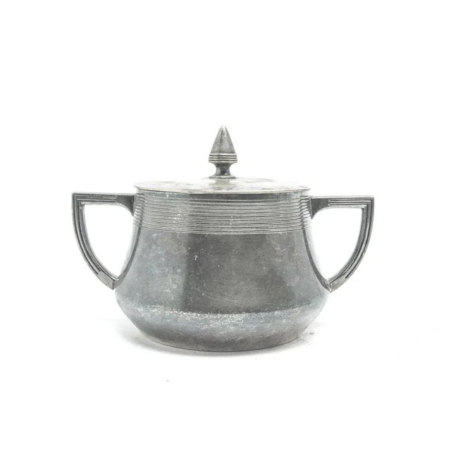 Metal Early 20th Century Sugar Bowl from WMF, Germany, 1890s For Sale - Image 7 of 9