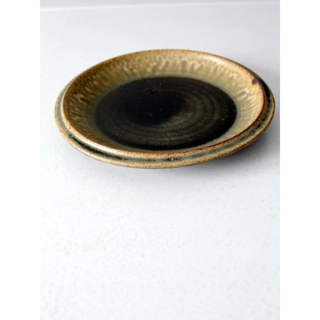 Contemporary Vintage Studio Pottery Platter Plate For Sale - Image 3 of 9