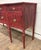 Red Vintage Federal Hepplewhite Farmhouse Stickley Style Sideboard Buffet Credenza For Sale - Image 8 of 18