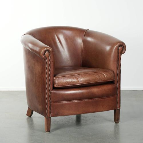 Club Chair in Cowhide Leather For Sale - Image 13 of 13