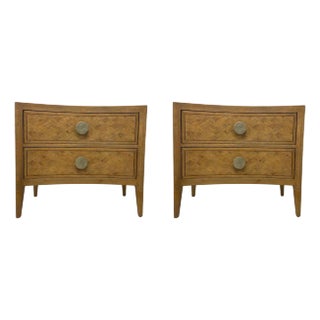 Theodore Alexander Transitional Weston Nightstands Pair For Sale