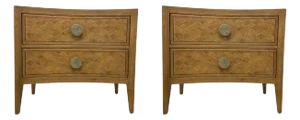 Theodore Alexander Transitional Weston Nightstands Pair